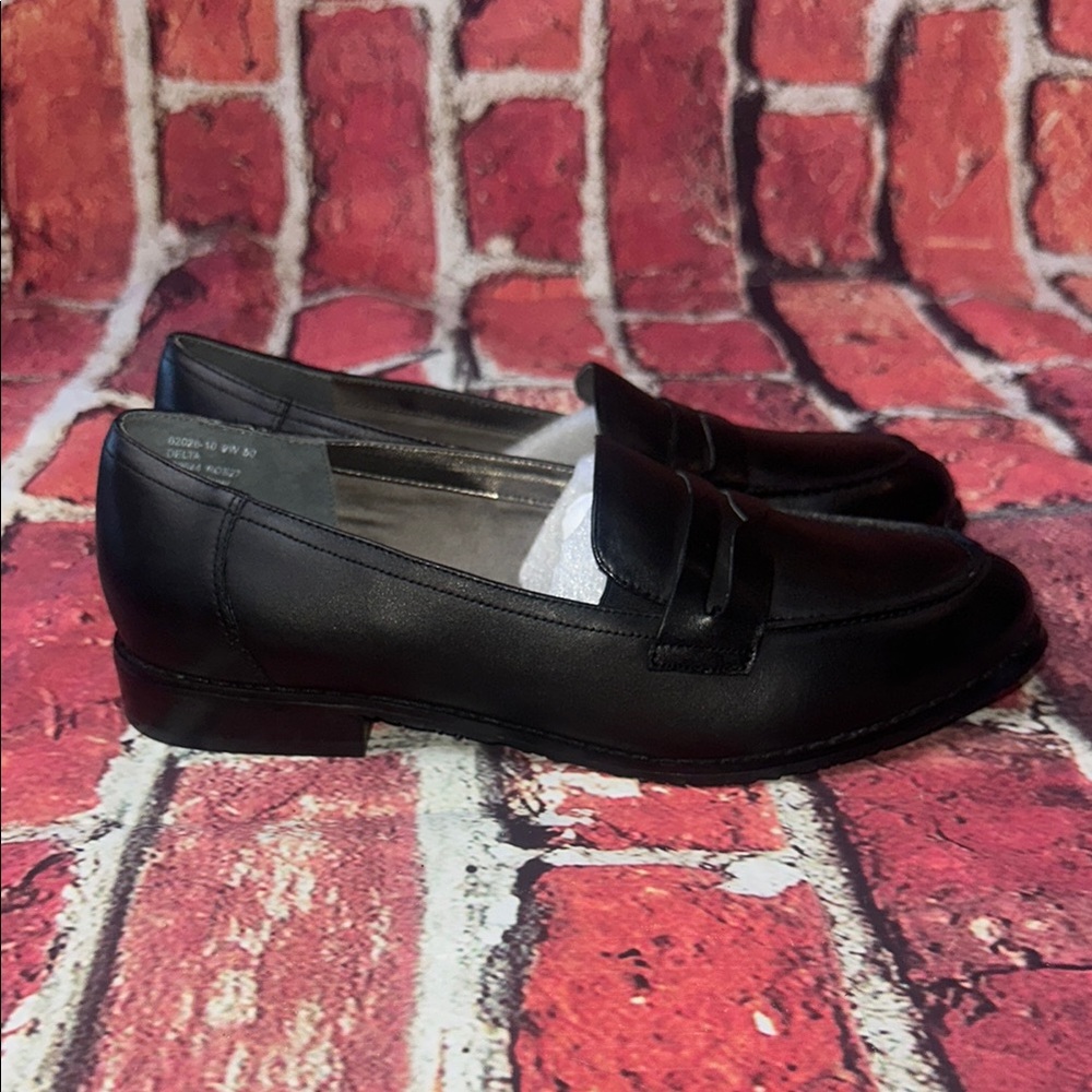 Ros Hommerson Delta Black Loafers 9W